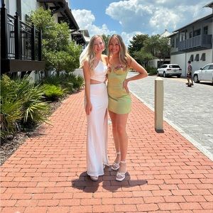 Nasty gal sequin white dress